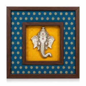 Vinayaka Azure & Saffron